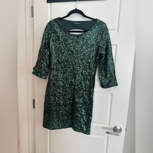 *3/$25* Express Emerald Green Sequin Dress